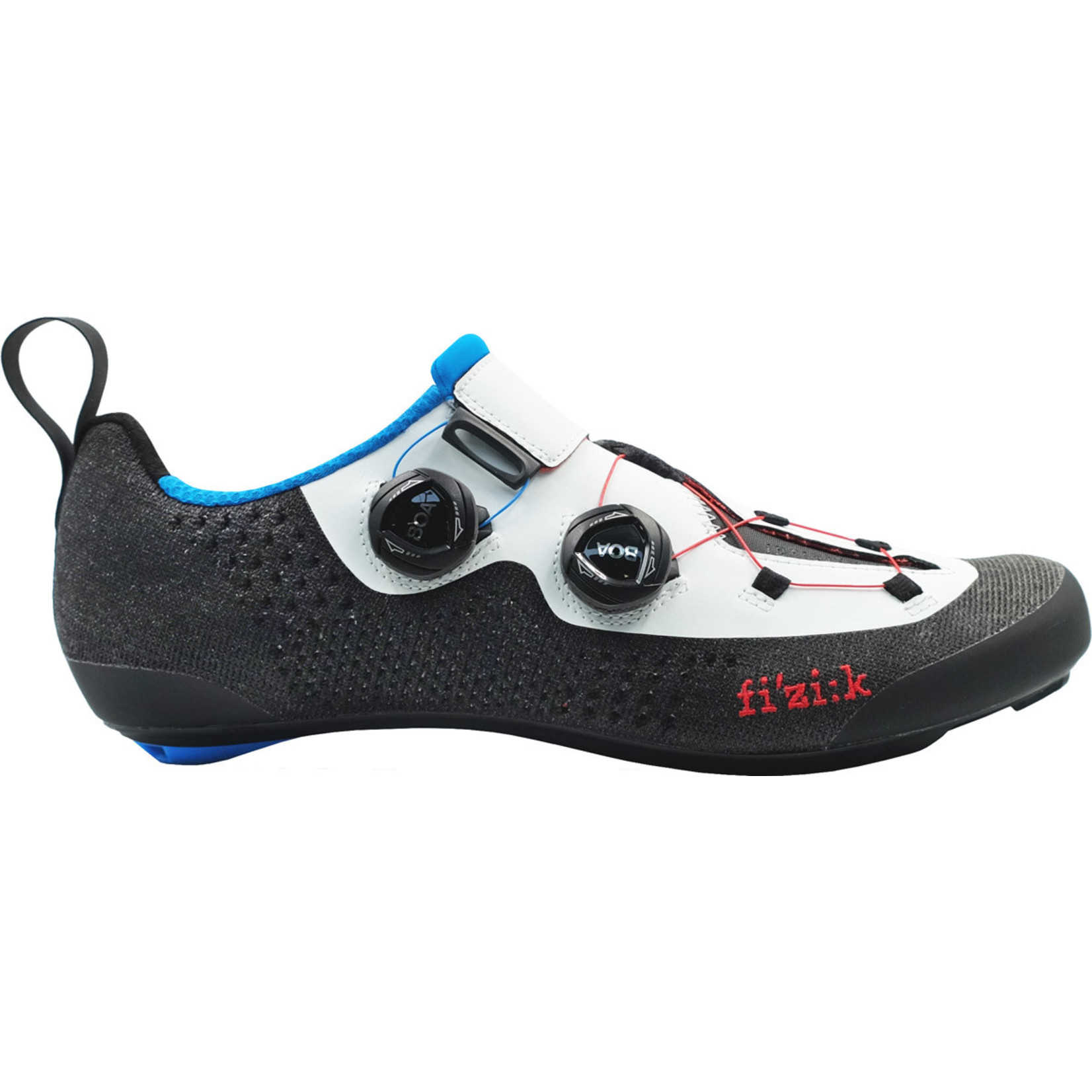 Fizik Fizik Transiro R1 Infinito Knit Full Carbon Bike/Cycling Shoes - Black/White