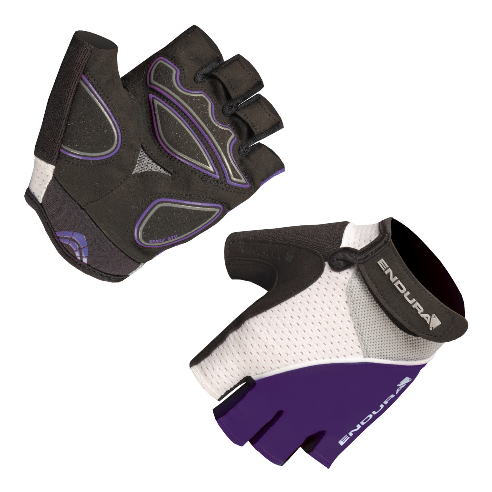 Endura Endura Women's Xtract Mittens & Glove - Purple Lycra Back Hand