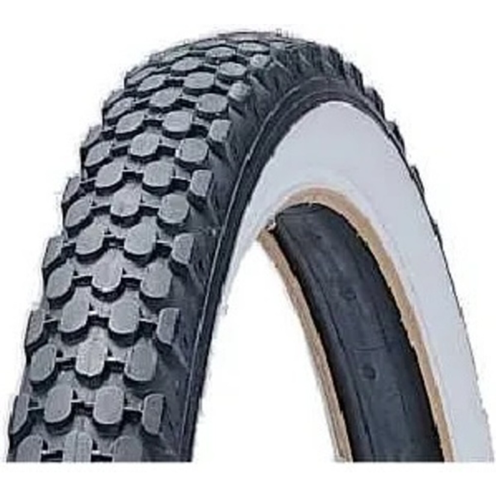 Duro Duro Bicycle Tyre - 26 X 2.125 - Black With White Wall Cruiser - Pair