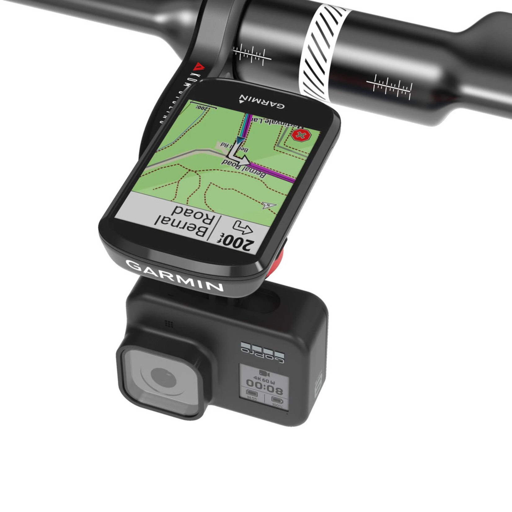 KOM Cycling KOM Cycling Bar Mount With Quick Release GoPro Mount - Black