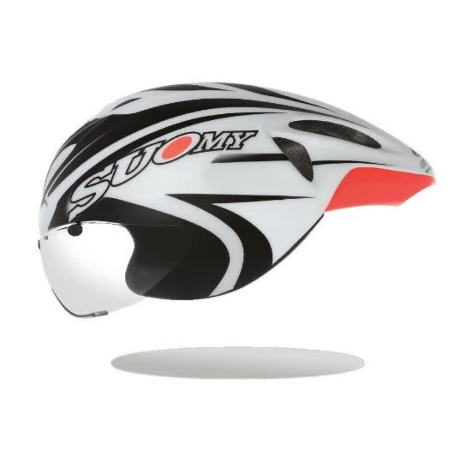 Suomy Suomy GT-R CHRONO White Black TT Helmet- Certified CE standard EN 1078