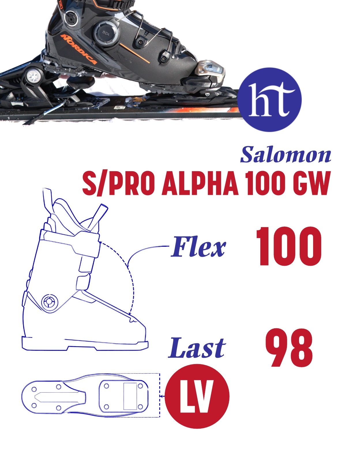 25 Salomon S/Pro Alpha 100 Specs