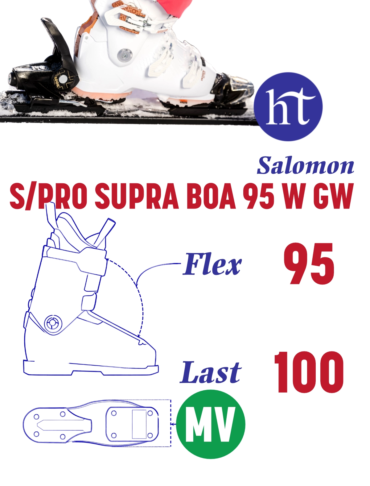 25 Salomon S-Pro Supra Boa 95 W Specs