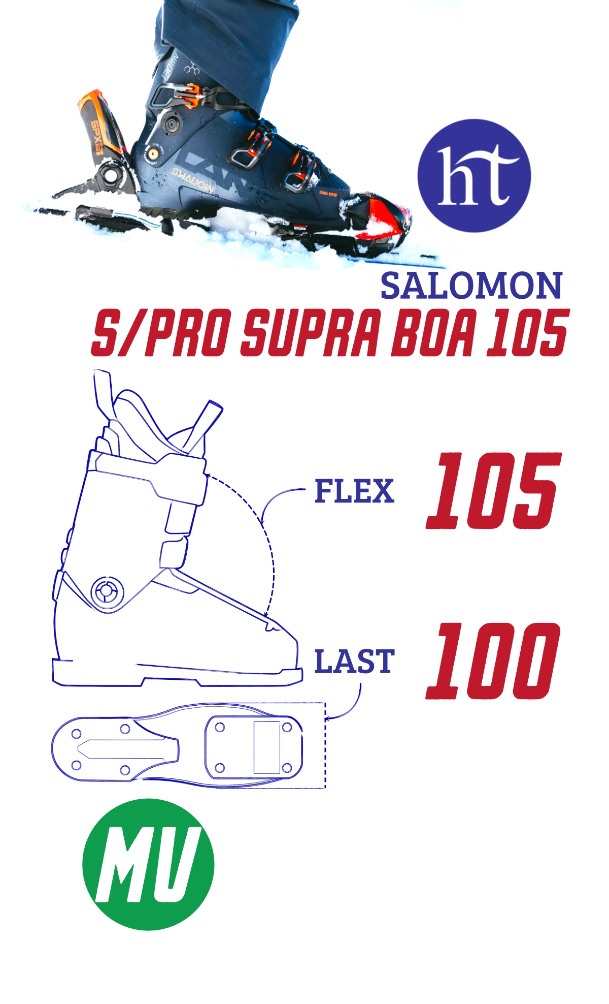 Salomon S/Pro Supra Boa 105 | 2025 | Ski Boots - Hi Tempo Salomon S/Pro Supra Boa 105 | 2025 | Ski Boots - Hi Tempo