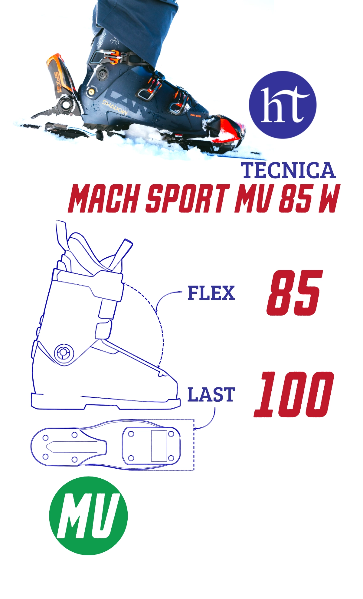 24 Tecnica Mach Sport MV 85 W Specs