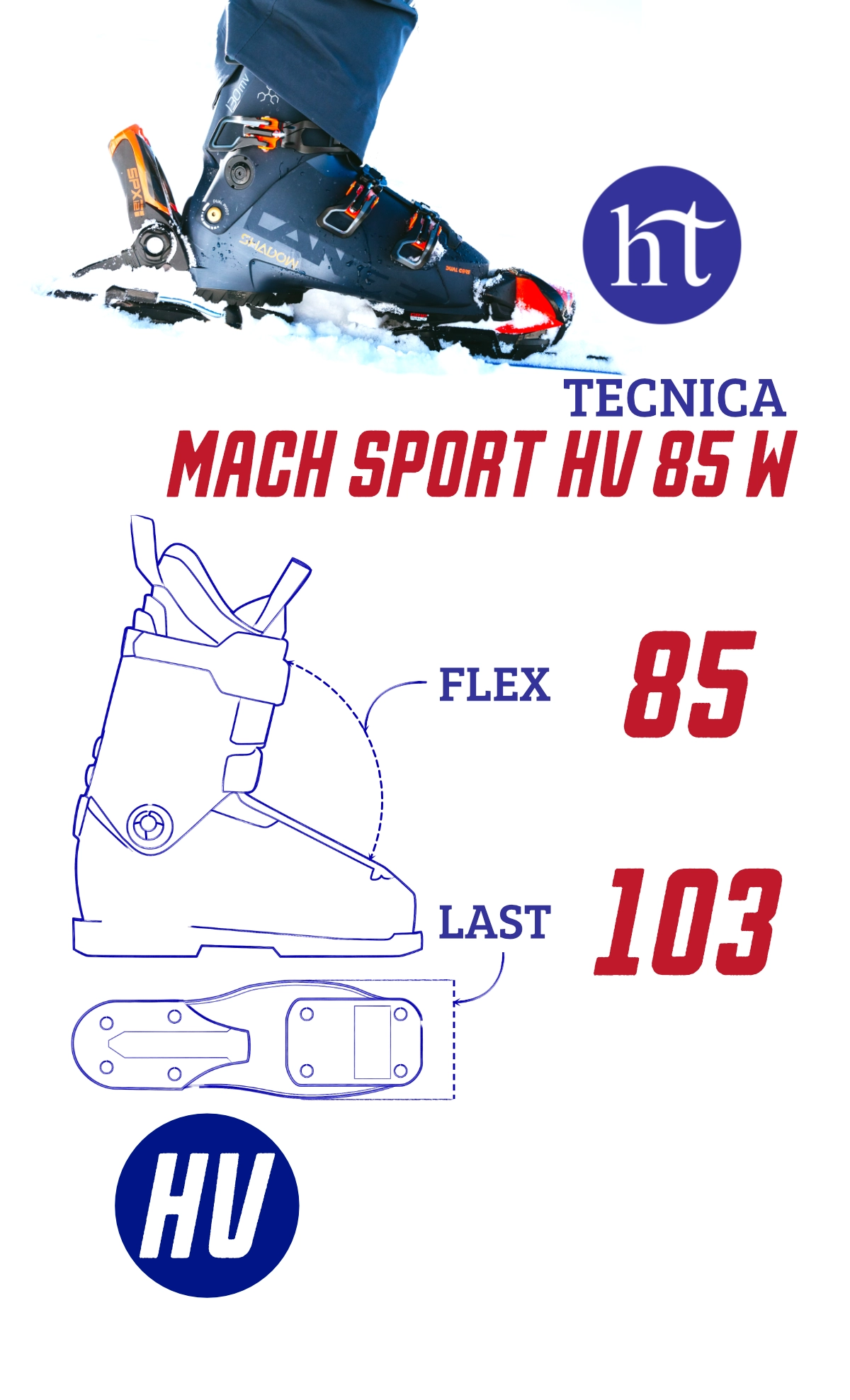 24 Tecnica Mach Sport HV 85 W Specs
