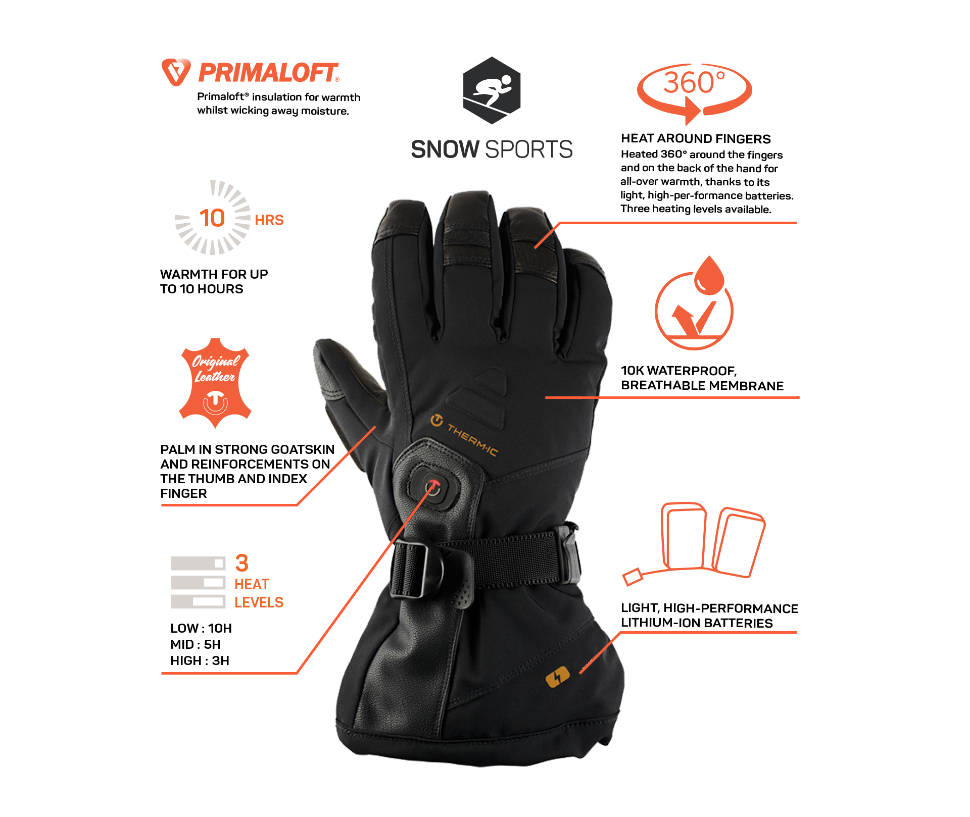 Thermic Ultra Boost Heat Gloves