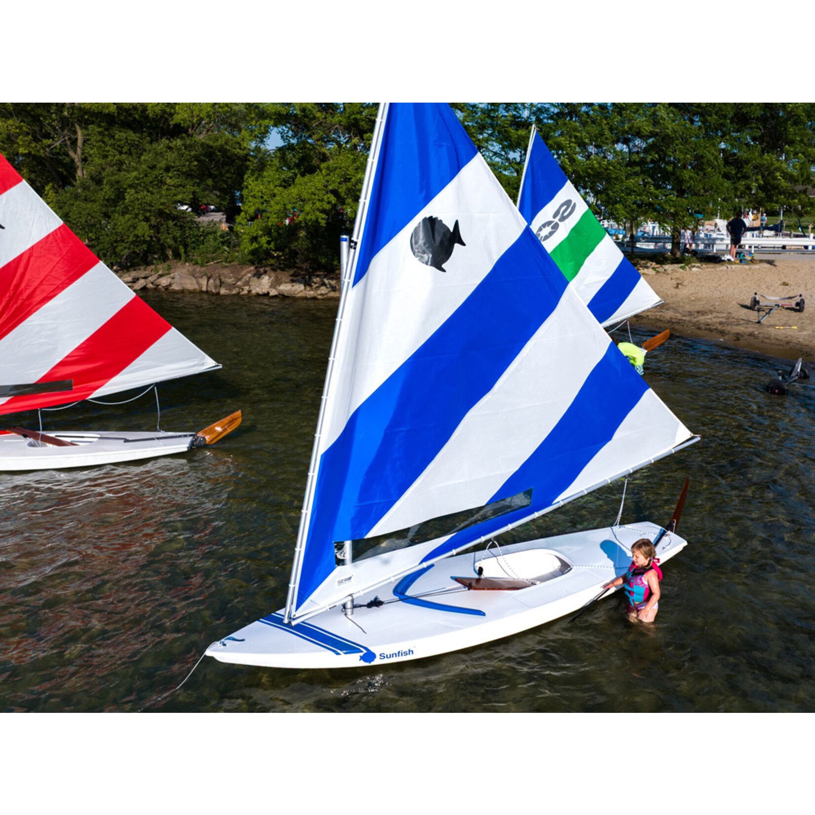 Sero Sunfish Sailboat with Dolly