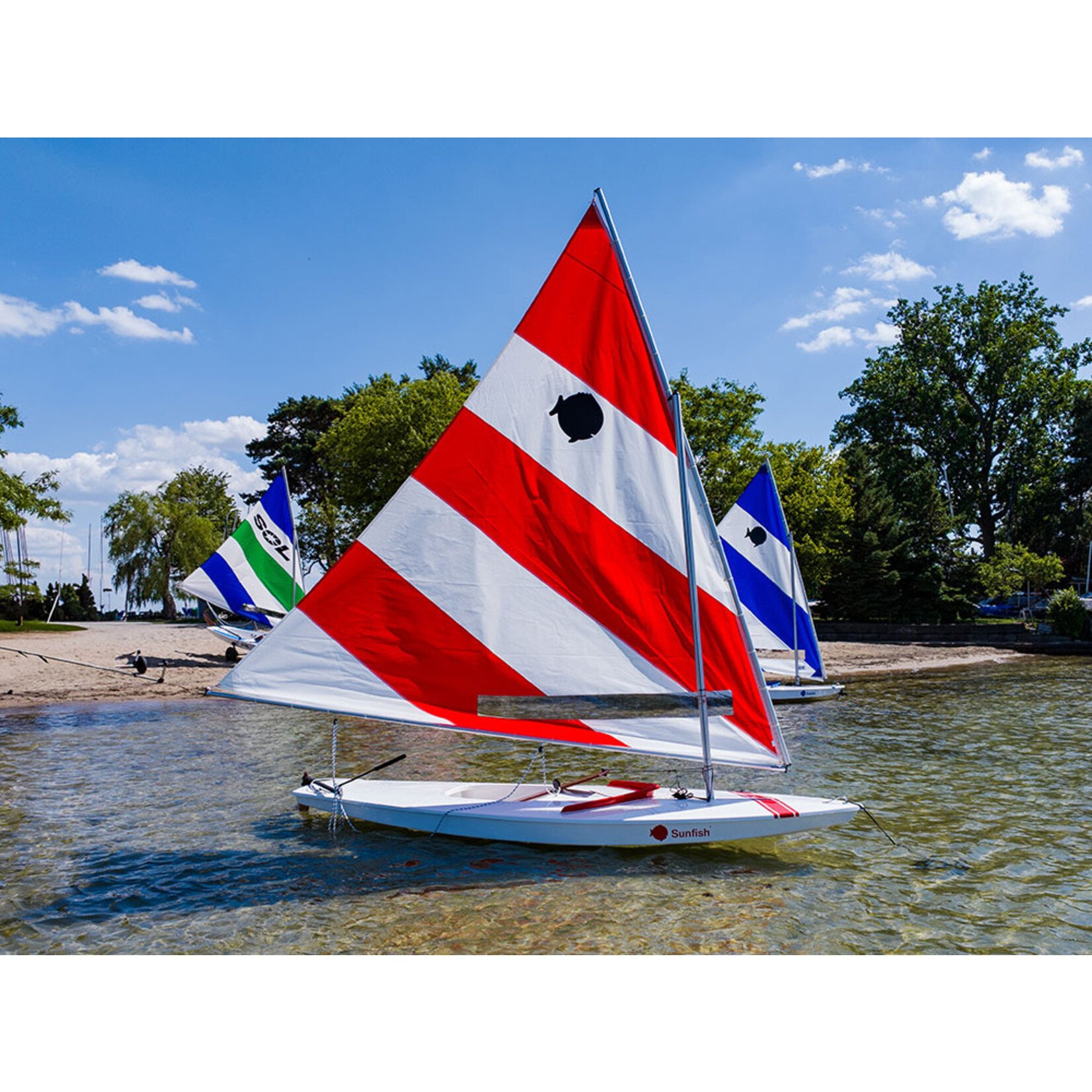 Sero Sunfish Sailboat with Dolly
