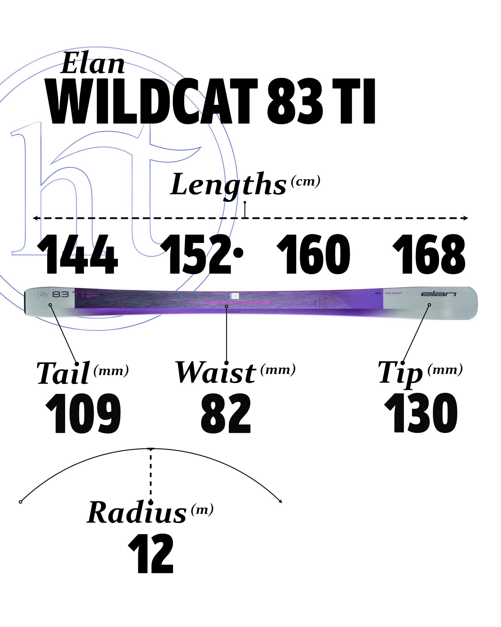 Elan Wildcat 83 Ti Specs