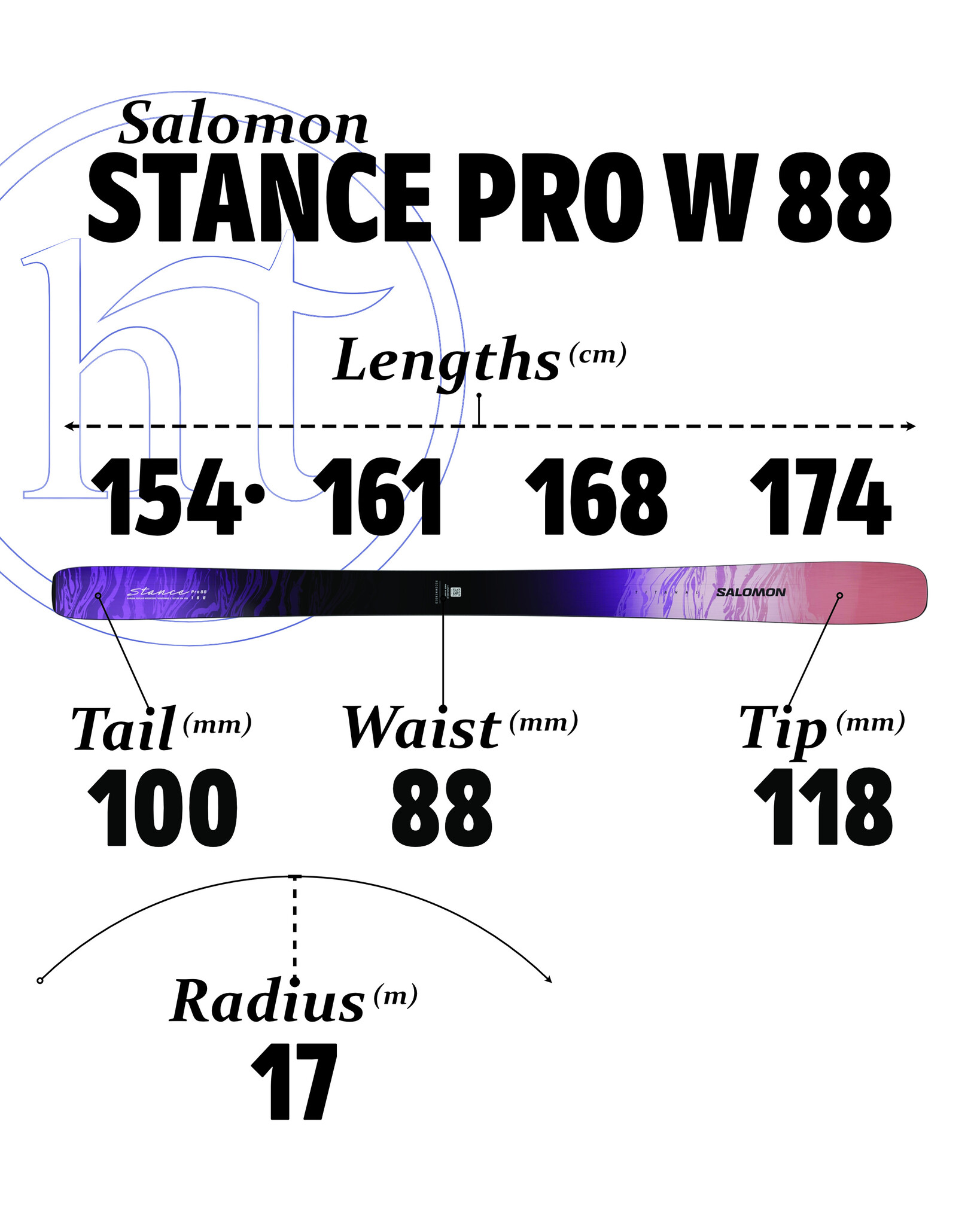  Salomon Stance Pro W 88 Specs