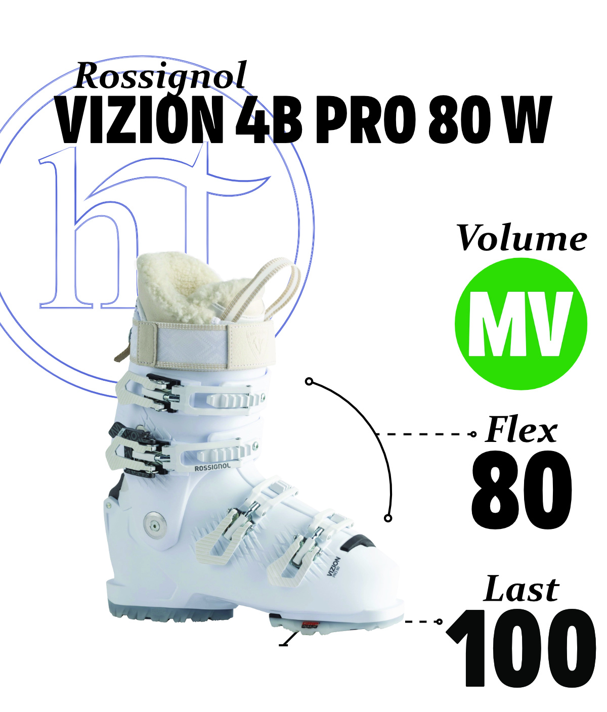 Nordica Rossignol Vizion W 4B Pro 80 Specs