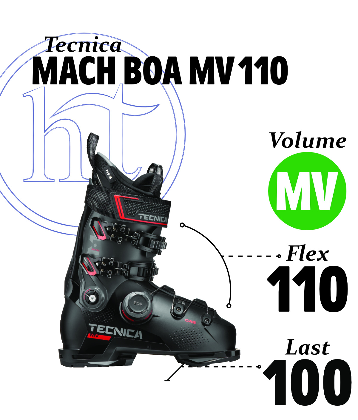  Tecnica Mach BOA MV 110 Specs