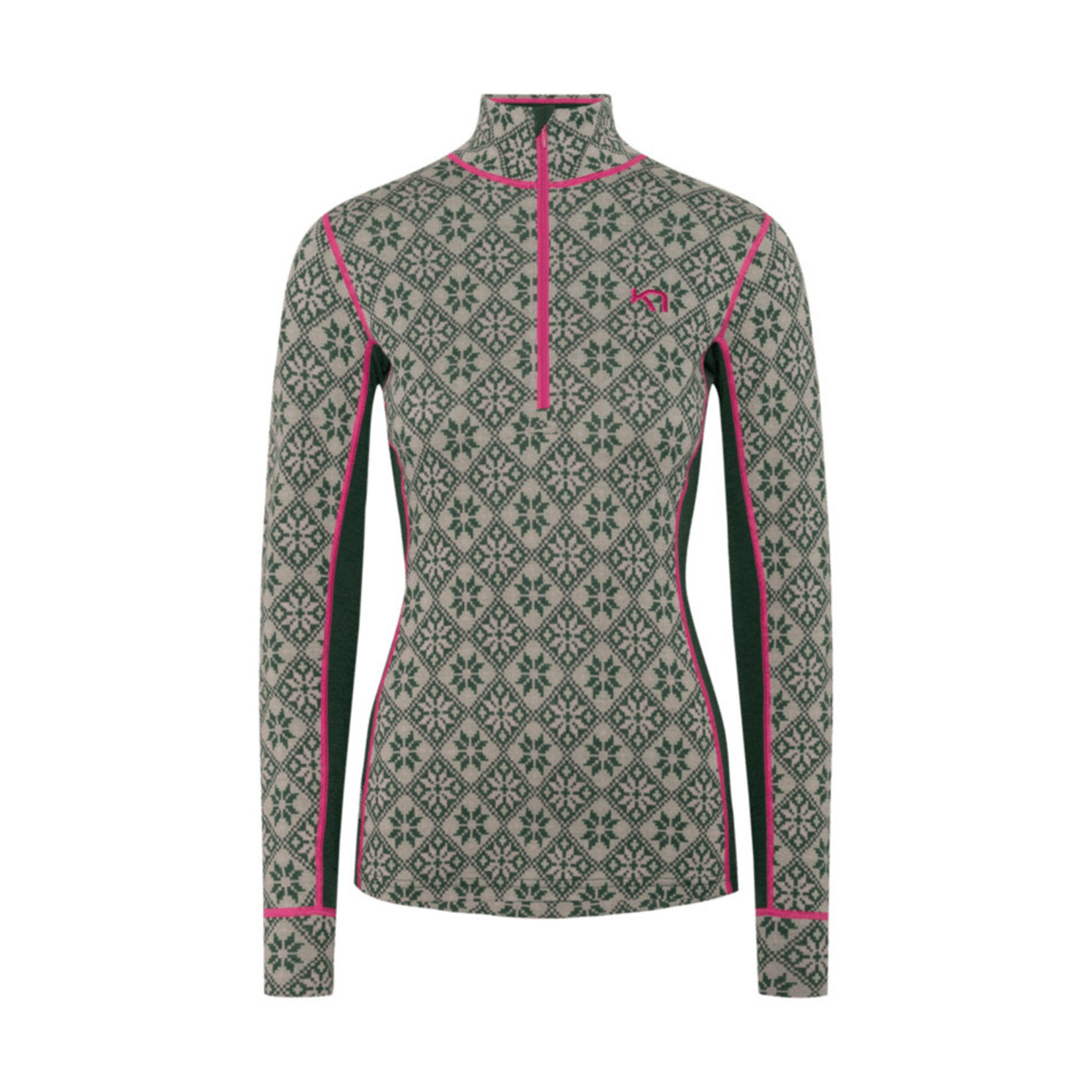 Kari Traa Rose Half Zip Baselayer Top - 100% Merino Wool