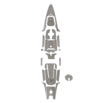 Hobie Mat Kit, Out 19 Gry/Char Comp