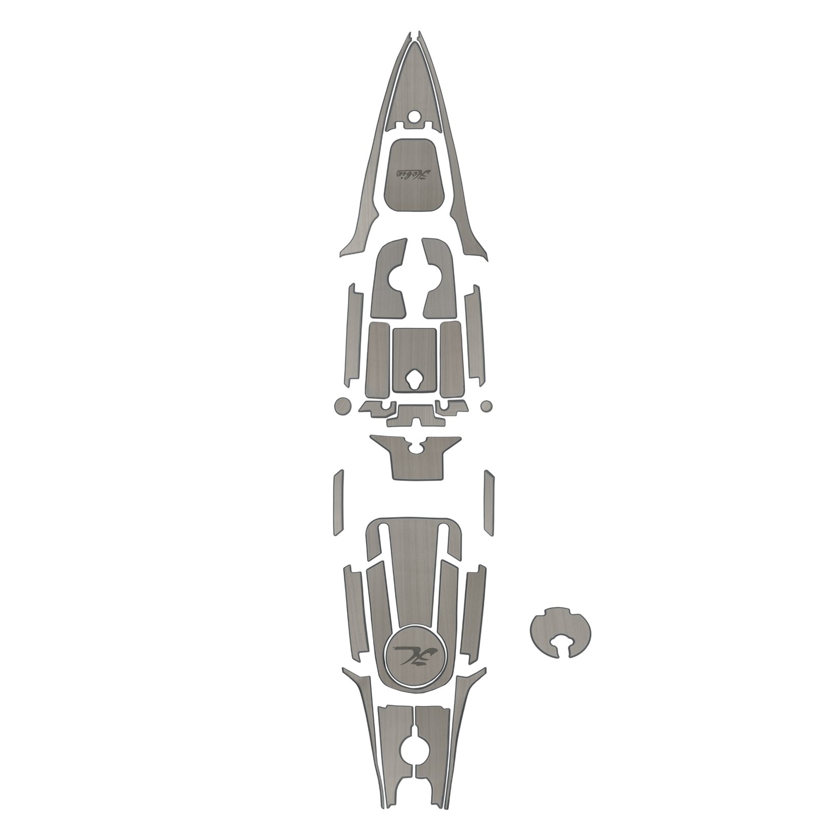 Hobie Mat Kit, Out 19 Gry/Char Comp