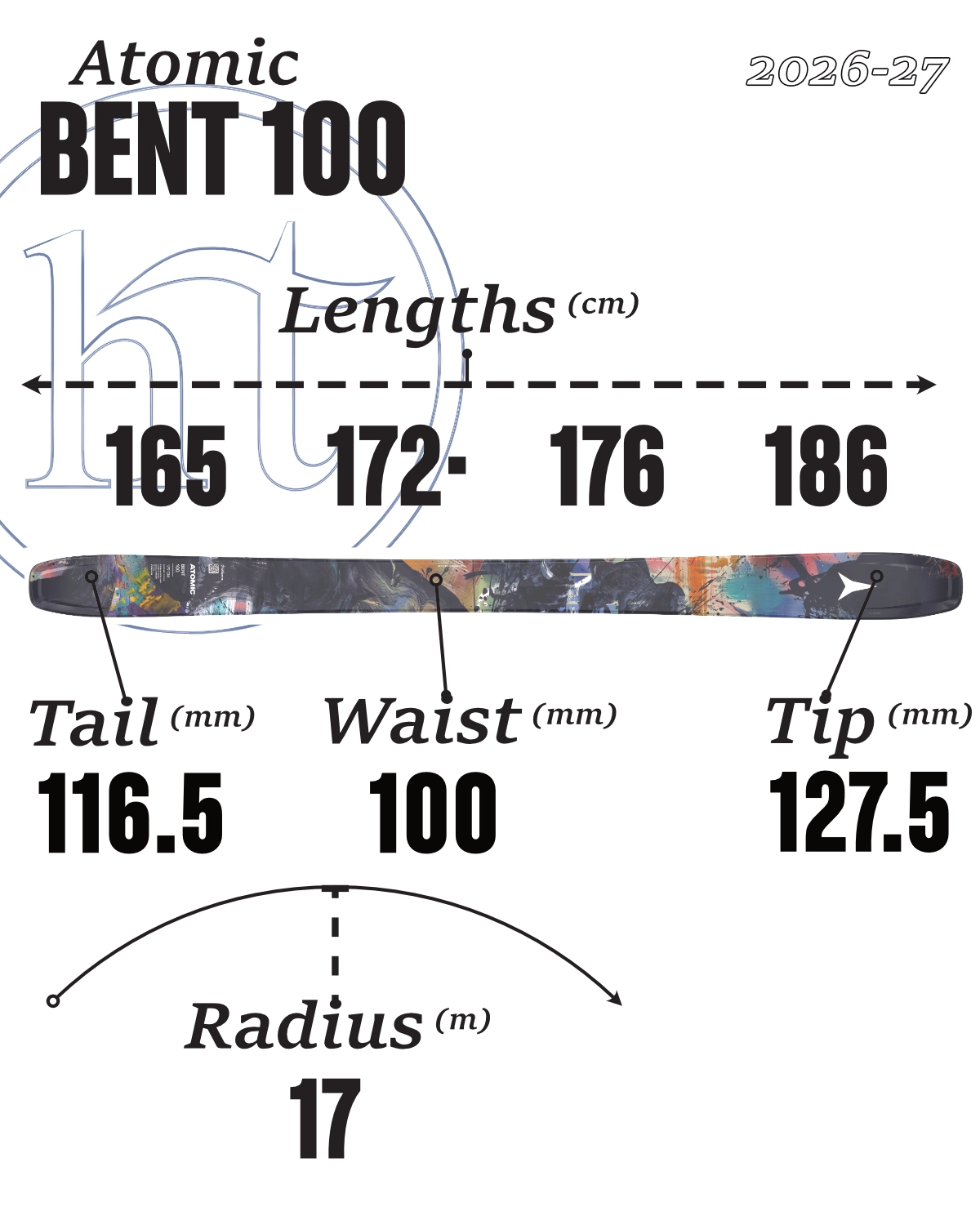 2026-27 Atomic Bent 100 Tech Specs