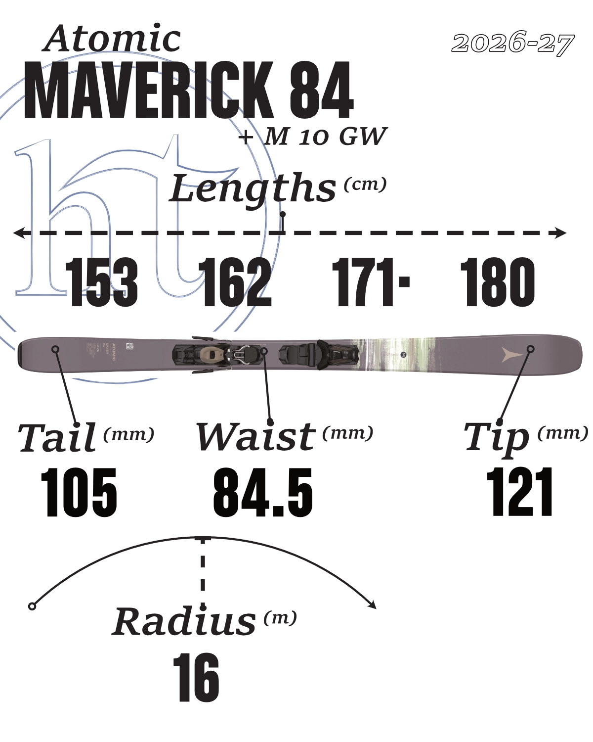 2026-27 Atomic Maverick 84 Tech Specs