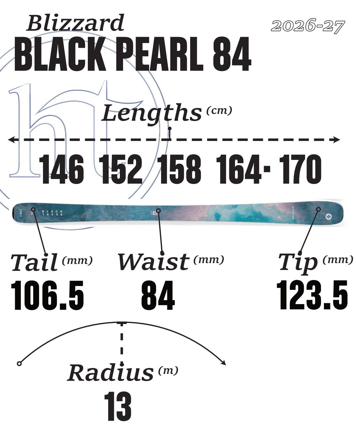 2026-27 Blizzard Black Pearl 88 Tech Specs