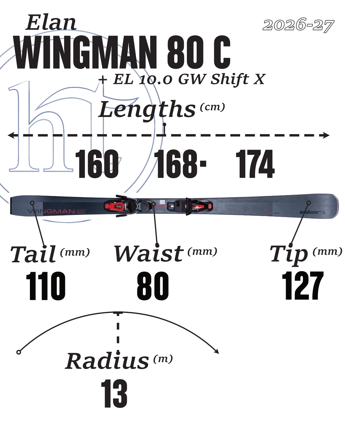 2026-27 Elan Wingman 80 C Tech Specs