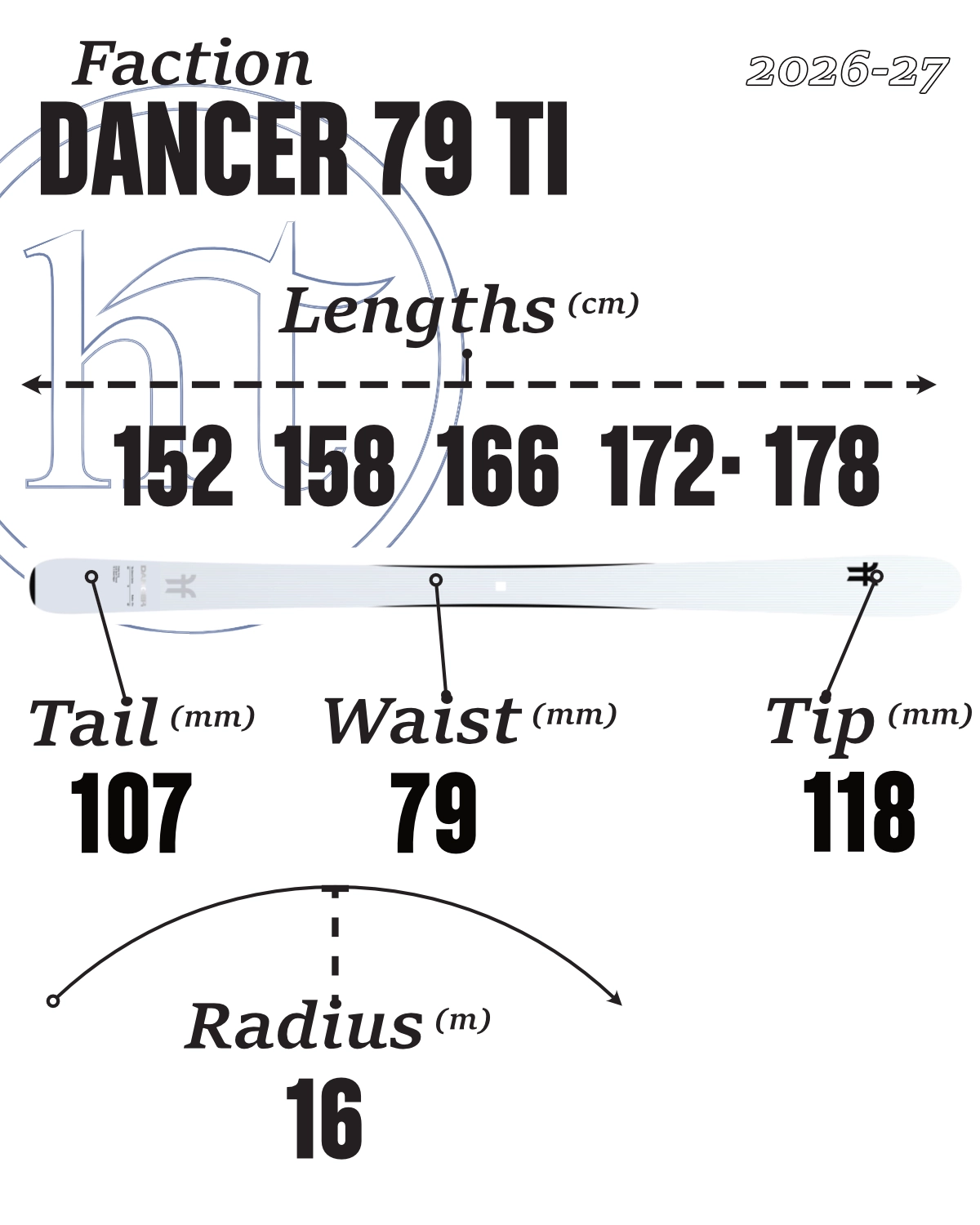 2026-27 Faction Dancer 79 Ti Tech Specs