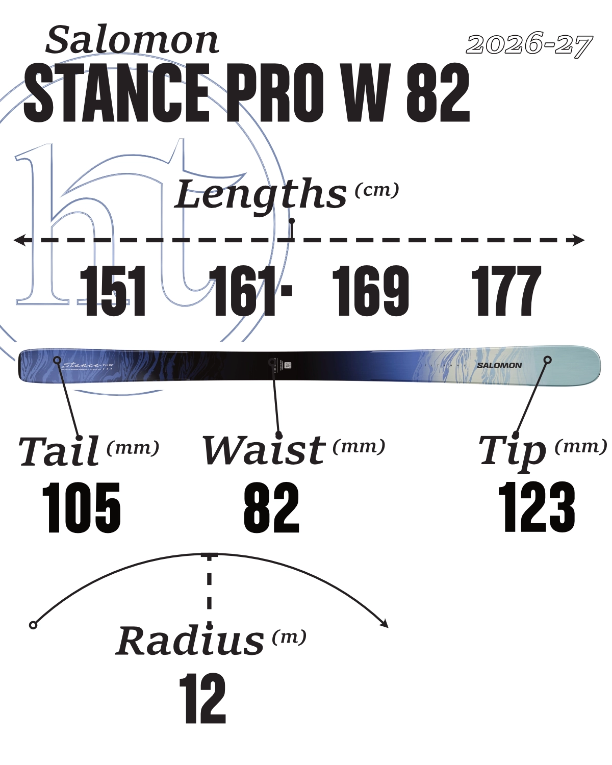  Salomon Stance Pro W 82 Specs