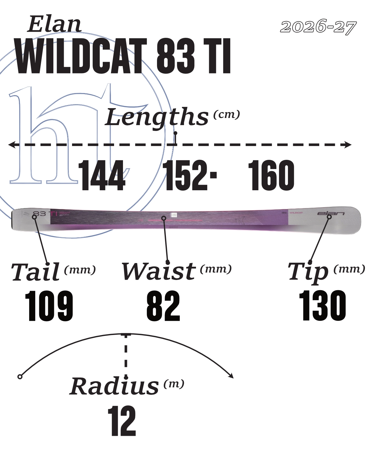 Elan Wildcat 83 Ti Specs