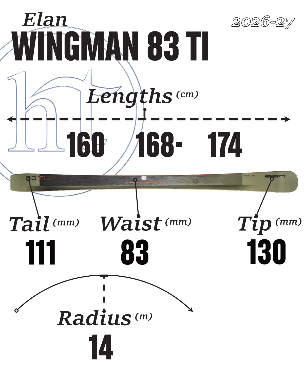 Elan Wingman 83 Ti Specs