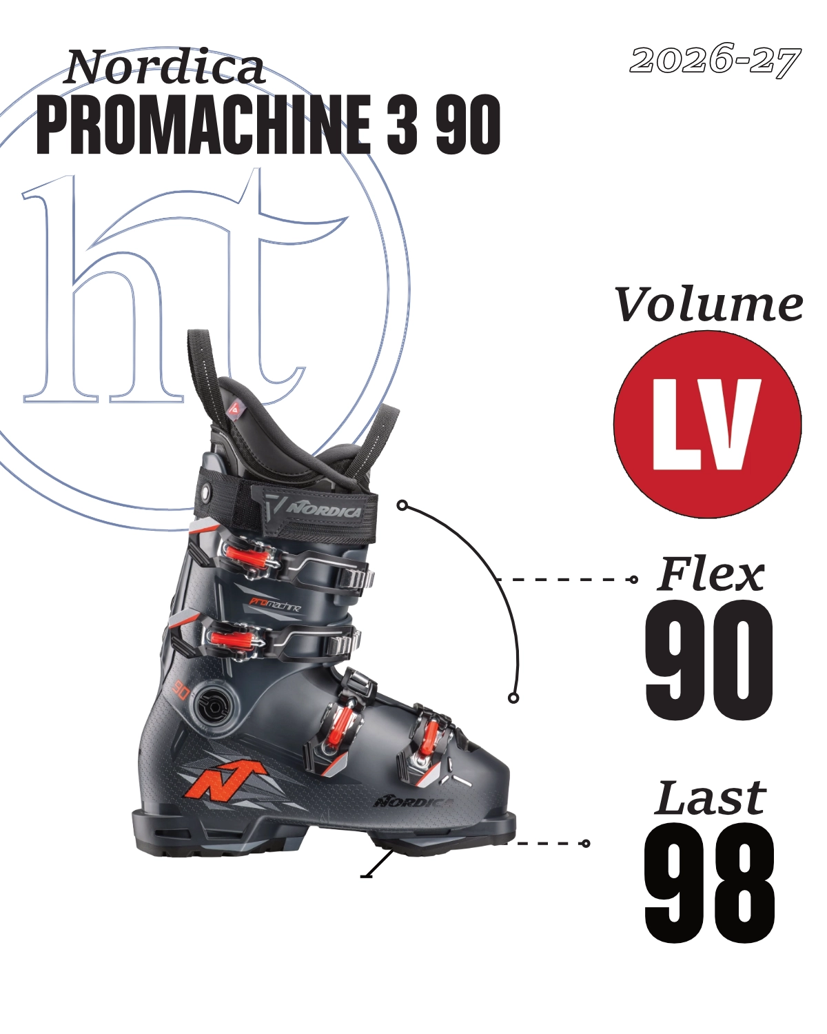 2026-27 Nordica Promachine 3 90 Tech Specs