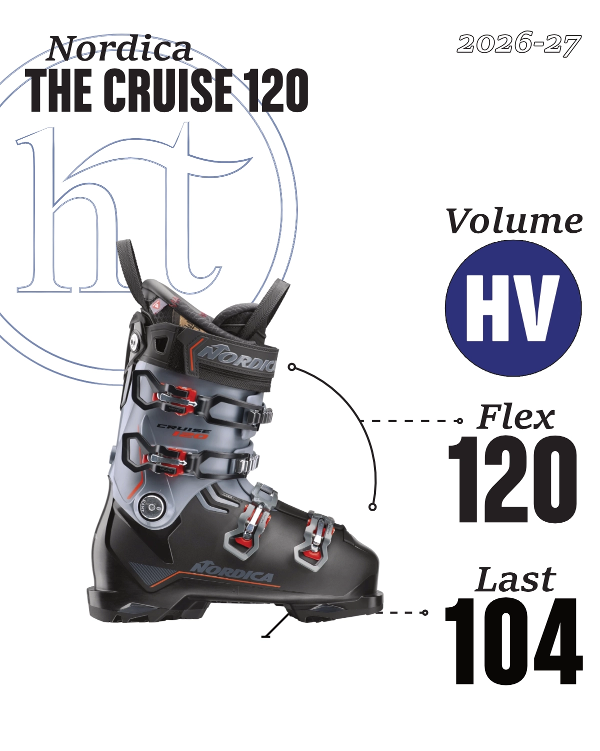 2026-27 Nordica Cruise 120 Tech Specs