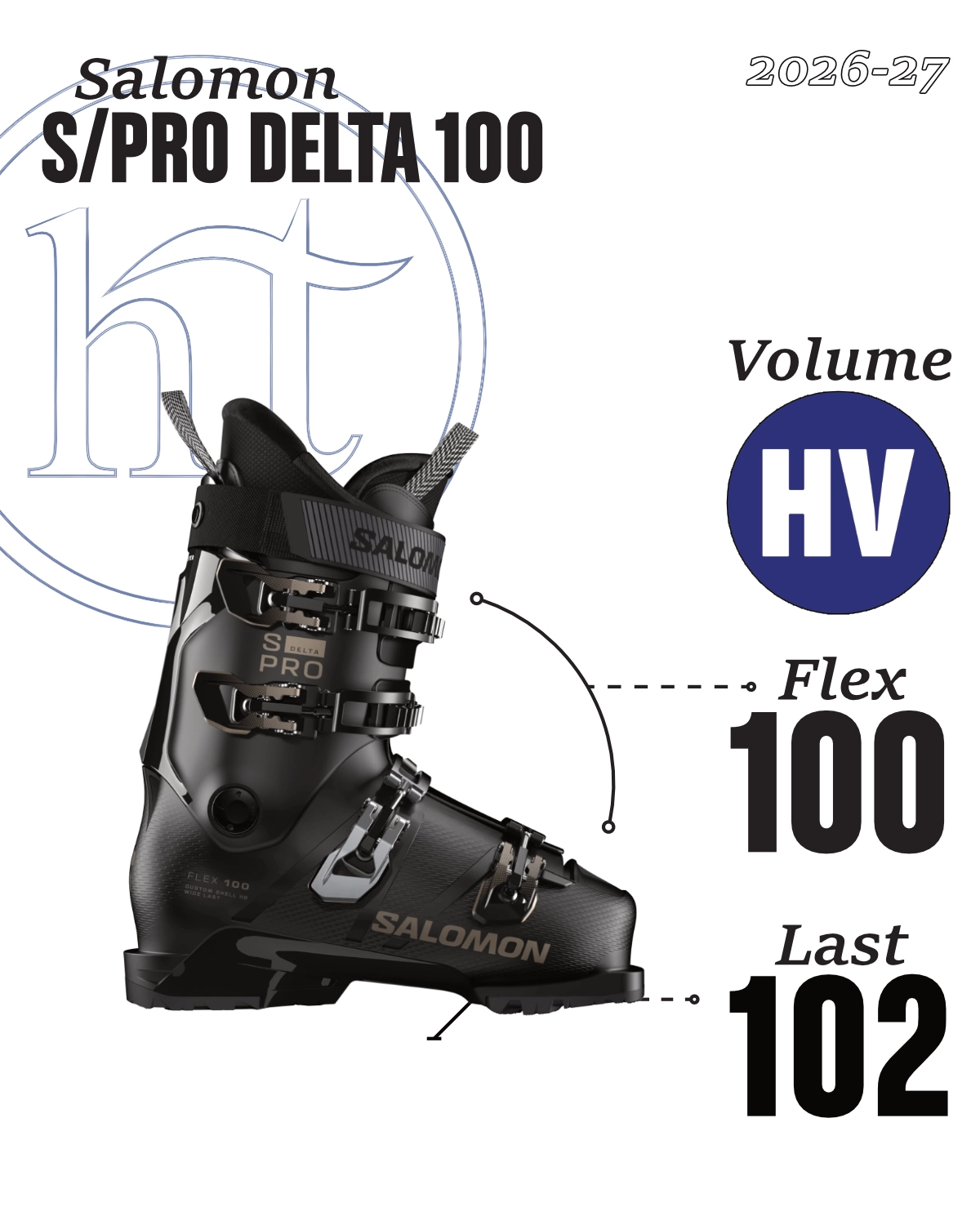  Salomon S/Pro Delta 100 Specs