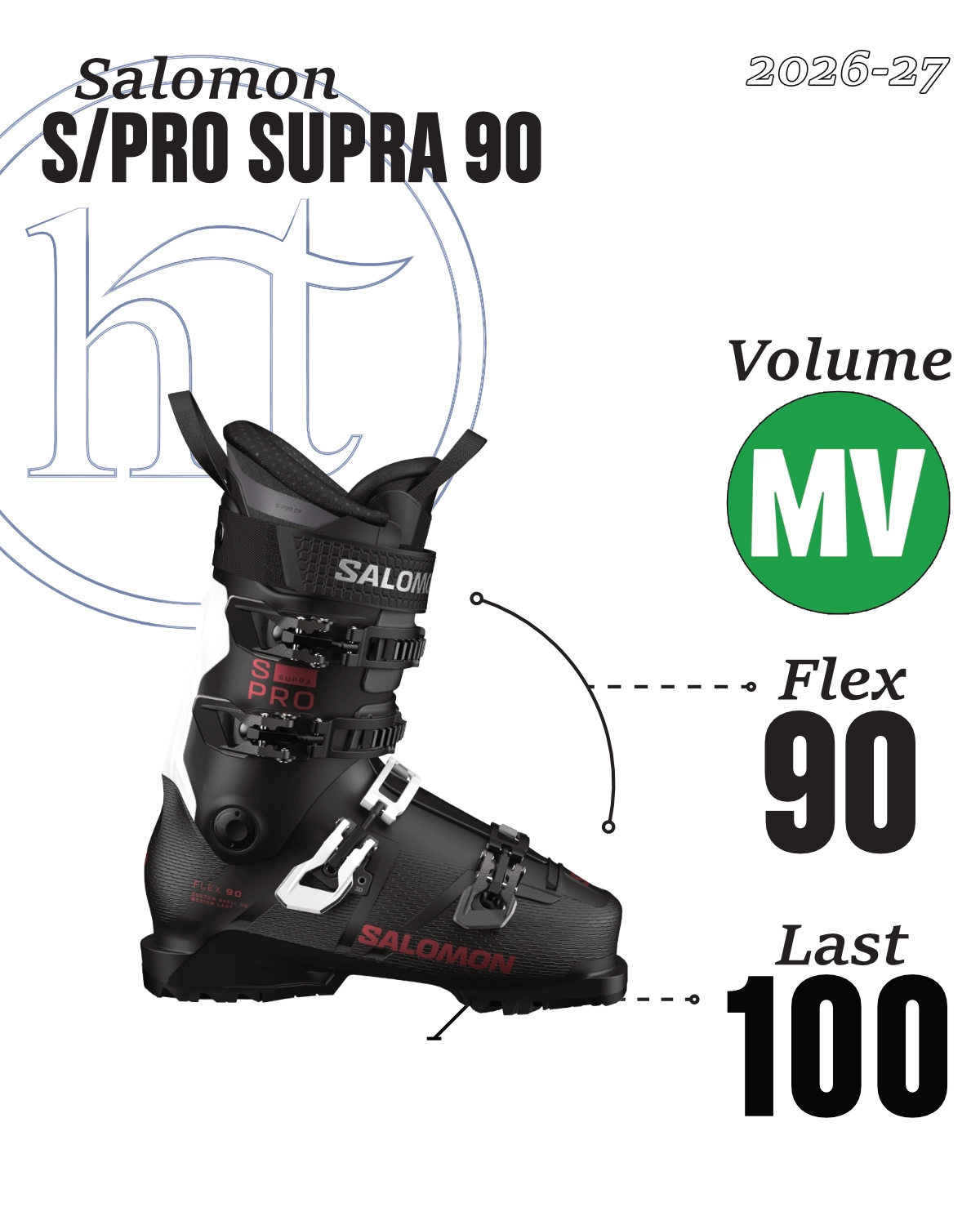 2026-27 Salomon S/Pro Supra 90 Tech Specs