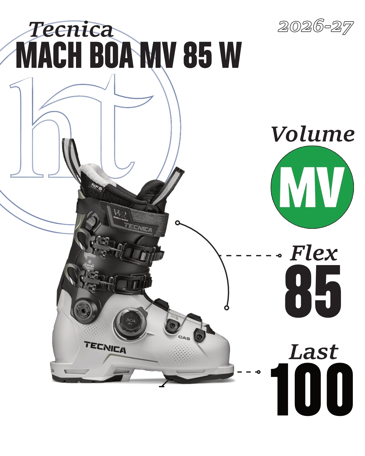 2026-27 Tecnica Mach BOA MV 85 W Tech Specs