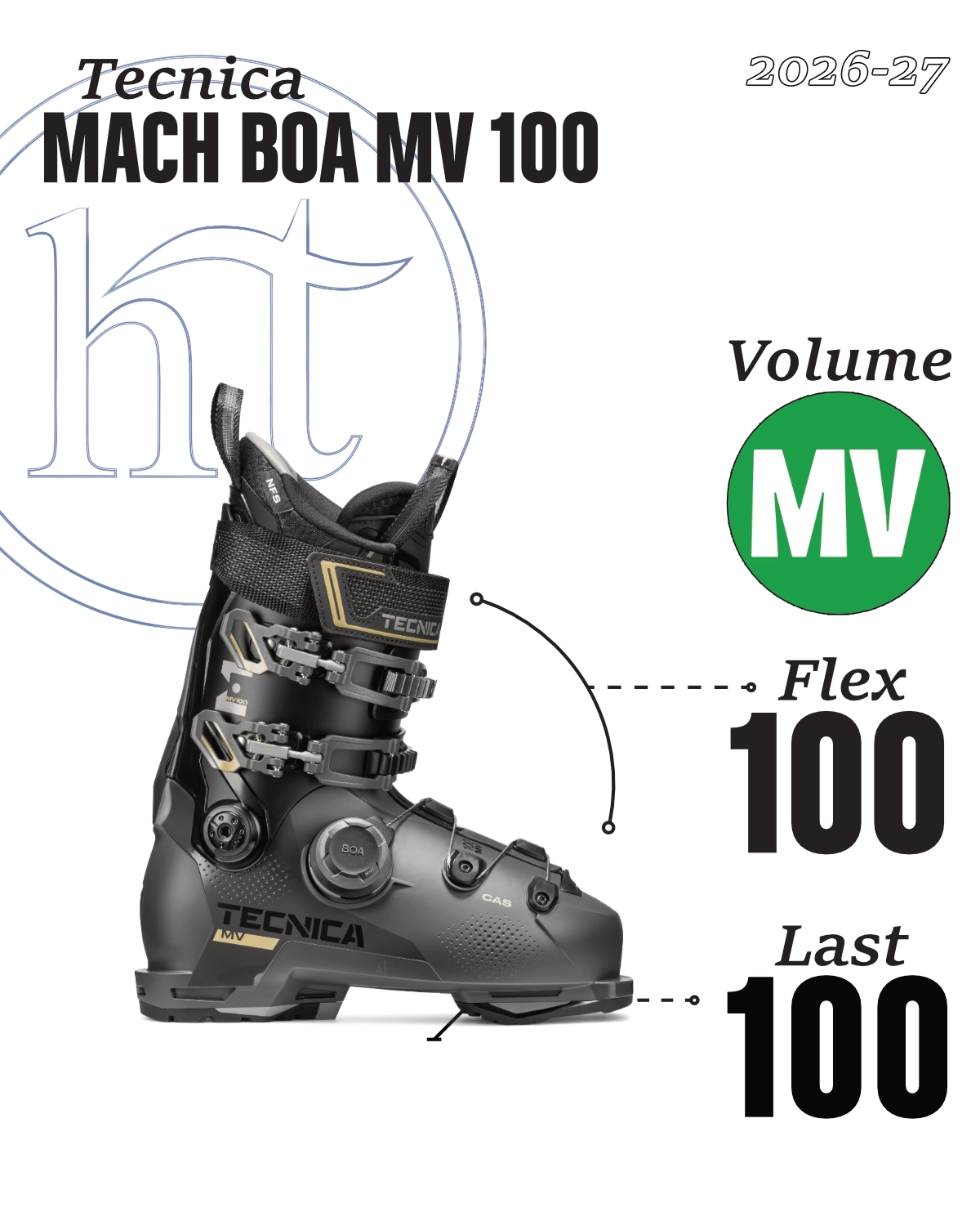 2026-27 Tecnica Mach BOA MV 100 Tech Specs