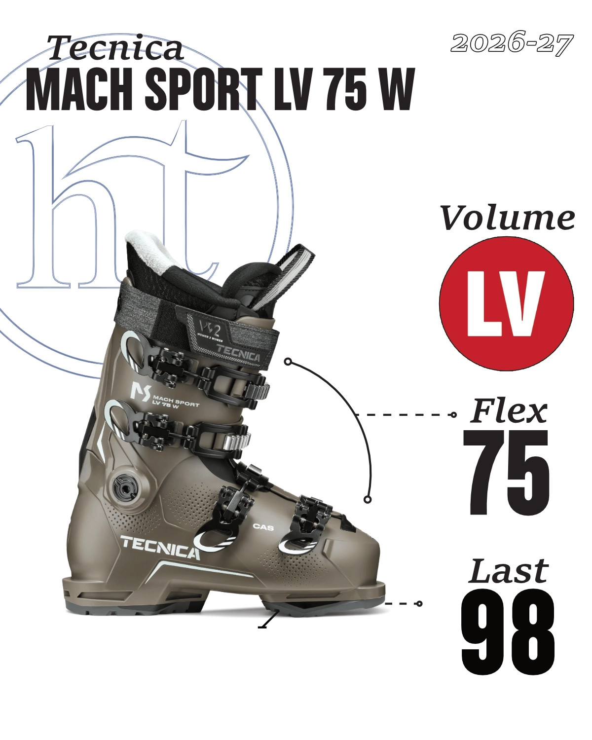 2026-27 Tecnica Mach Sport LV 75 W Tech Specs