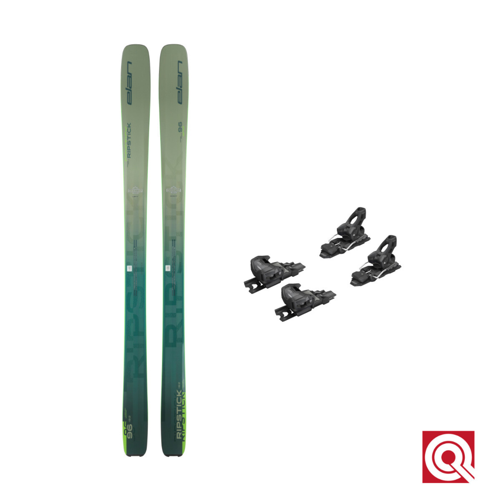 Elan Ripstick 96 175 + Attack 14 Demo