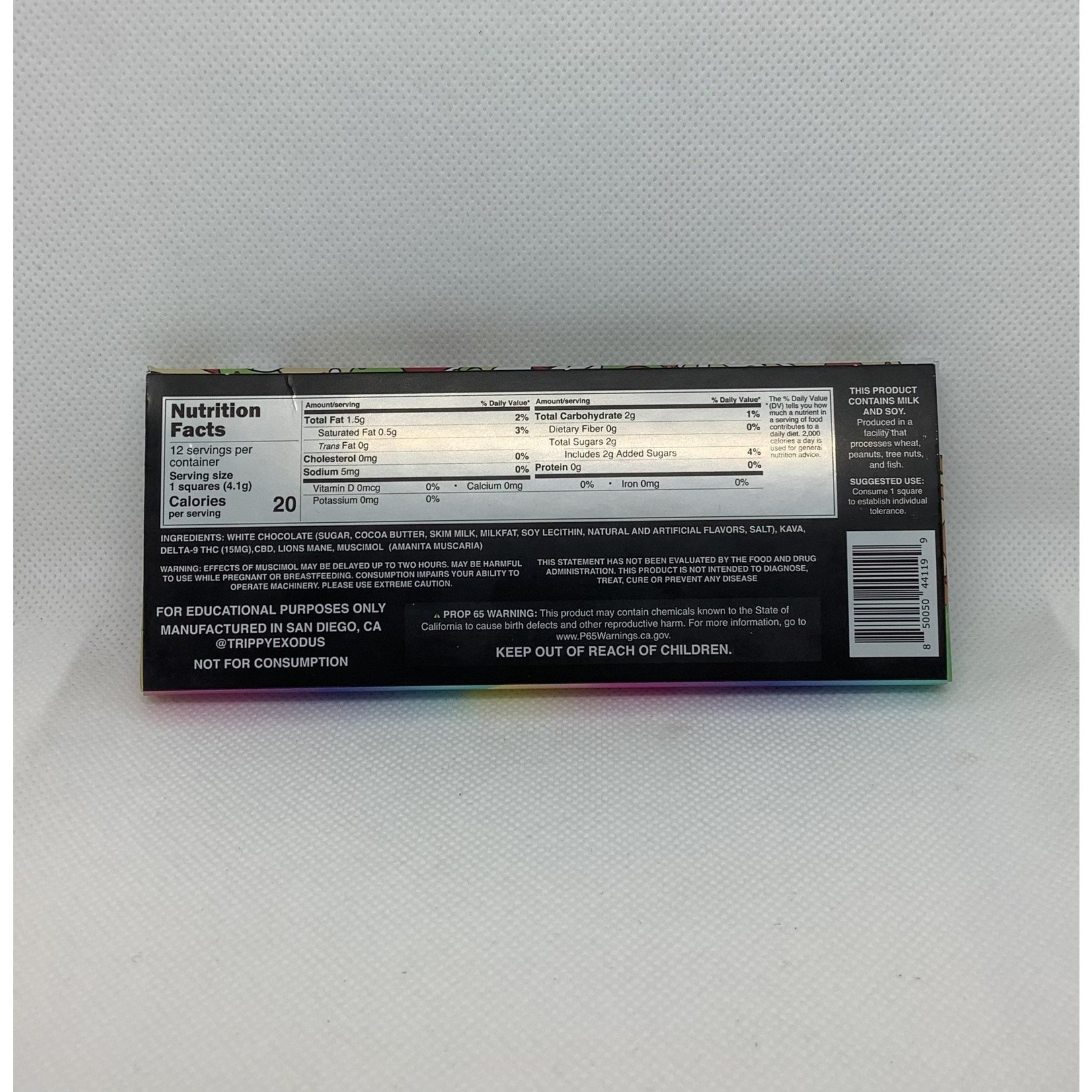 Exodus Chocolate Bars Exodus 1500mg