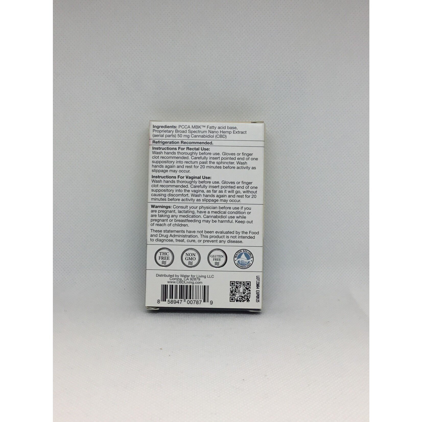 CBD Living CBD 500mg Suppositories-CBD Living