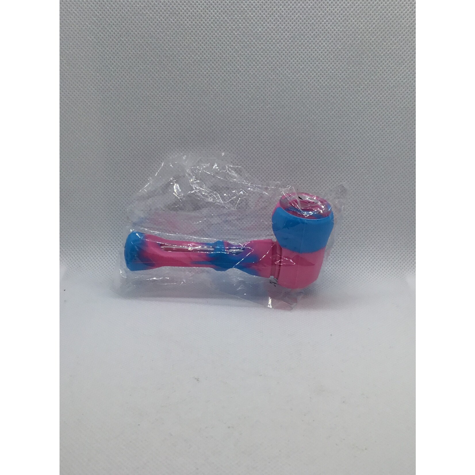 Smokezilla Silicone/Glass 2-in-1 Pipe & Chillum  Blue/Pink