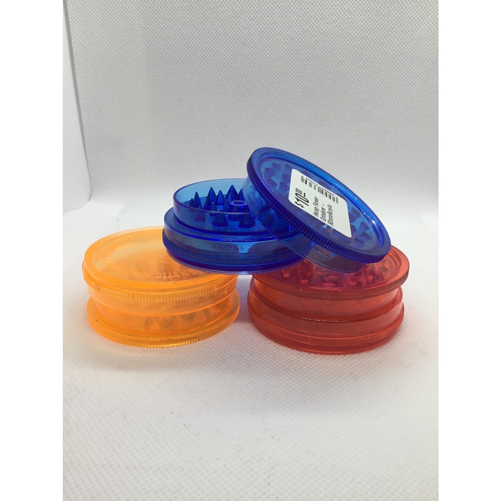 LuvBuds Hemp Flower Grinders - 60mm/Acrylic 2-Piece