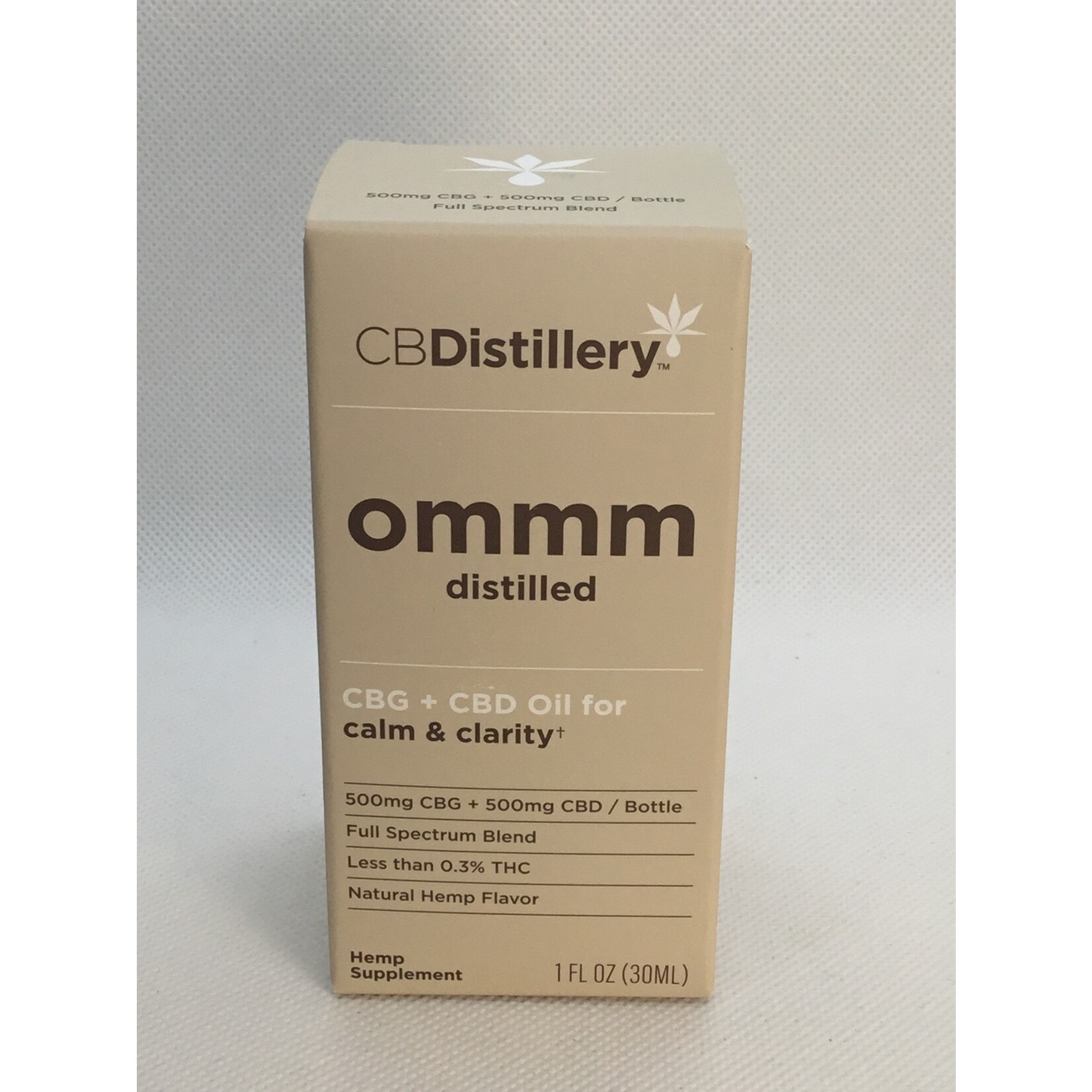 CBDistillery 500mg CBG + 500mg CBD Oil Tincture