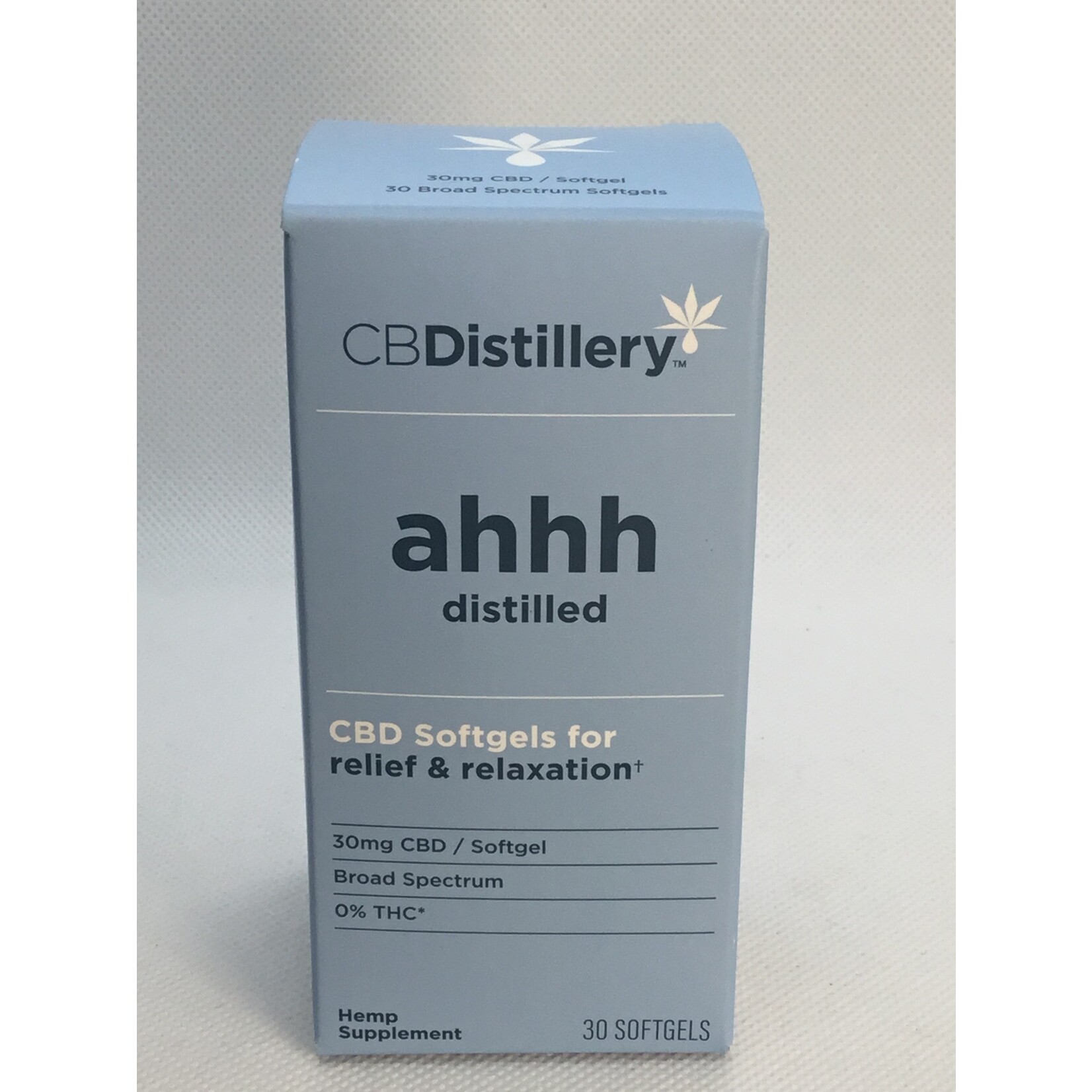 CBDistillery Relief Relax Soft Gel BS 30mg 30ct-CBDistillery