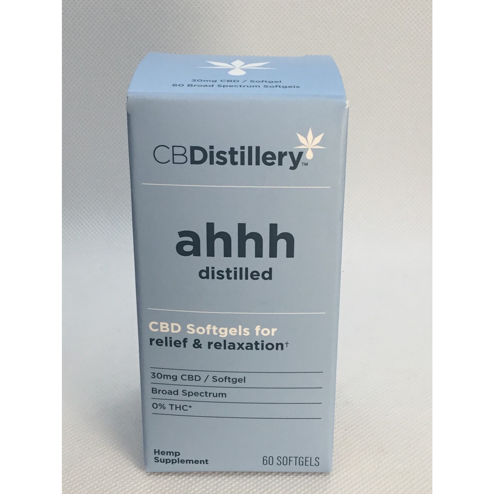 CBDistillery Relief Relax Soft Gel BS 30mg 60ct-CBDistillery