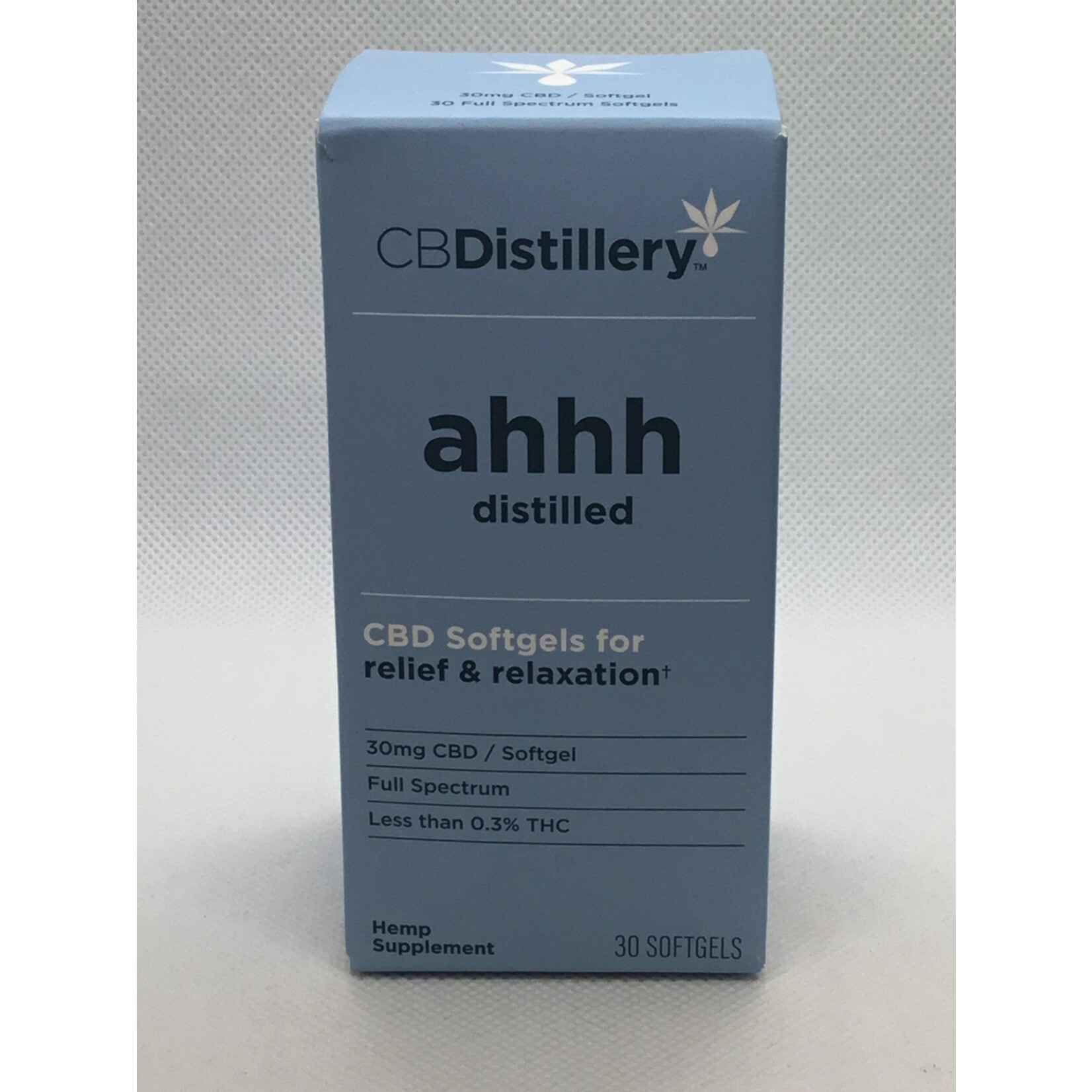 CBDistillery Relief Relax Soft Gel Full S 30mg 30ct - CBDistillery