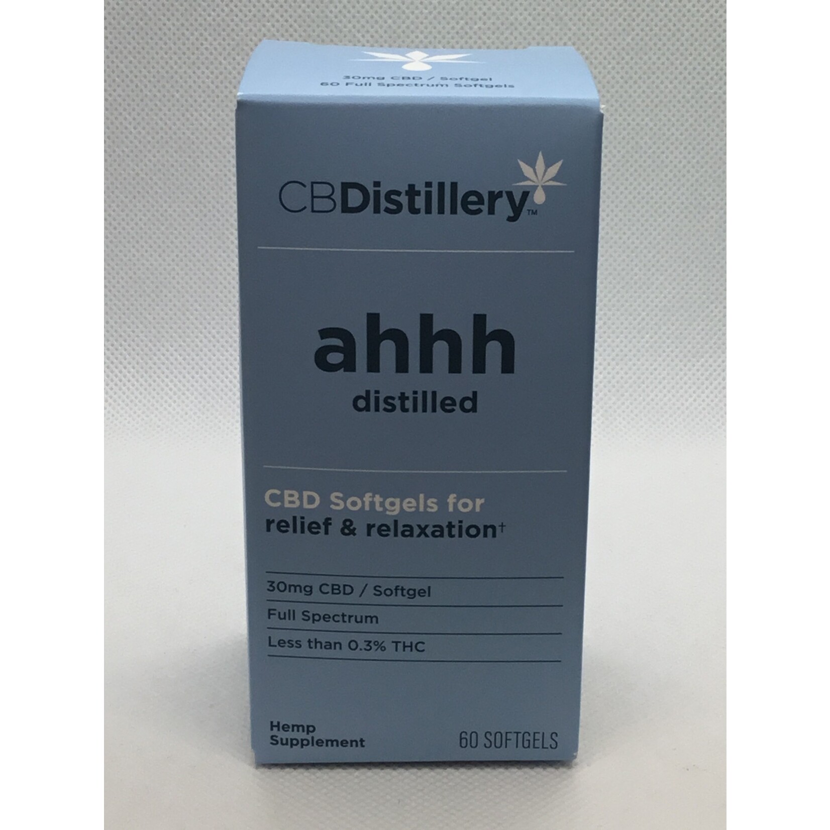 CBDistillery Relief Relax Soft Gel Full S 30mg 60ct  - CBDistillery
