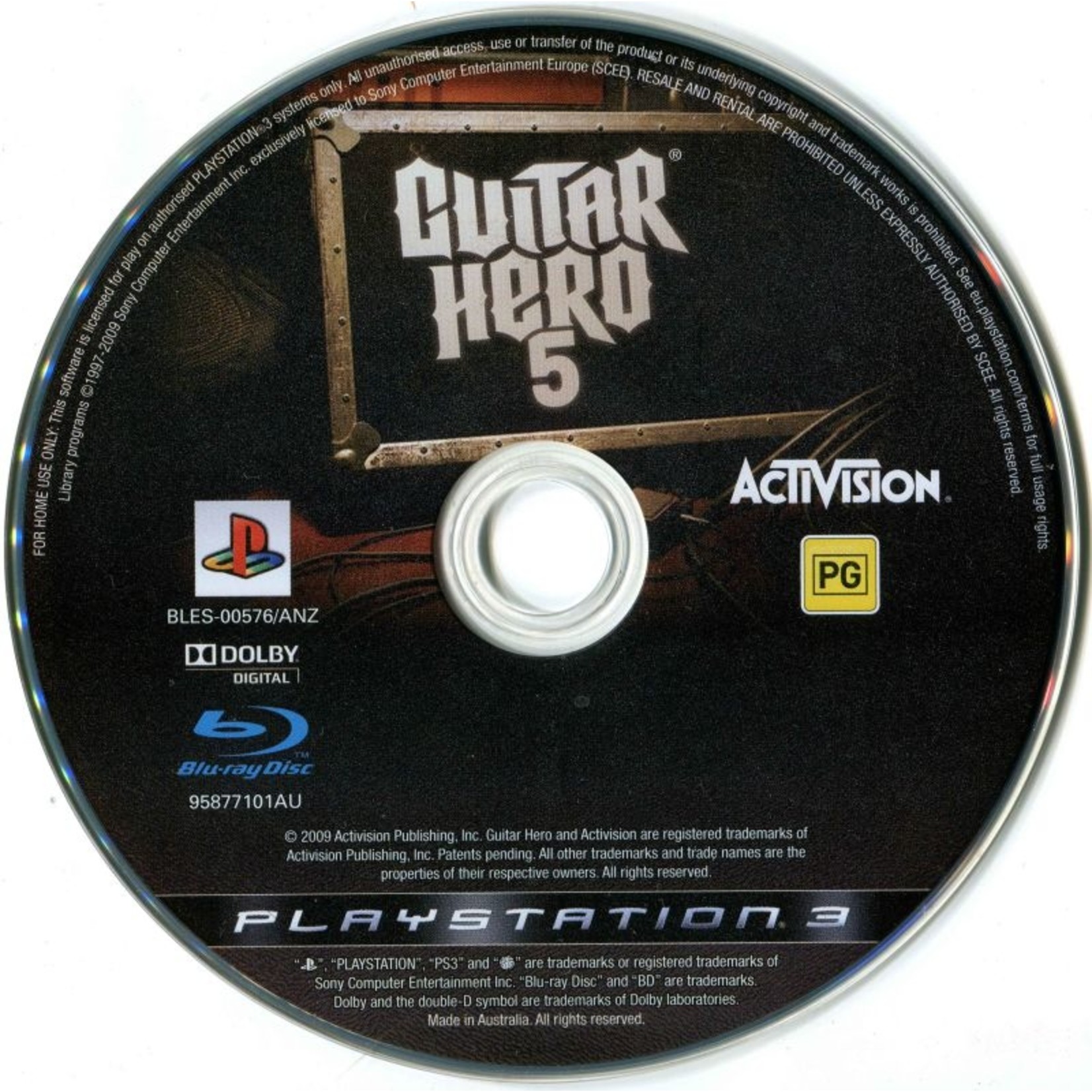 PS3U-GUITAR HERO 5 - GAME ONLY