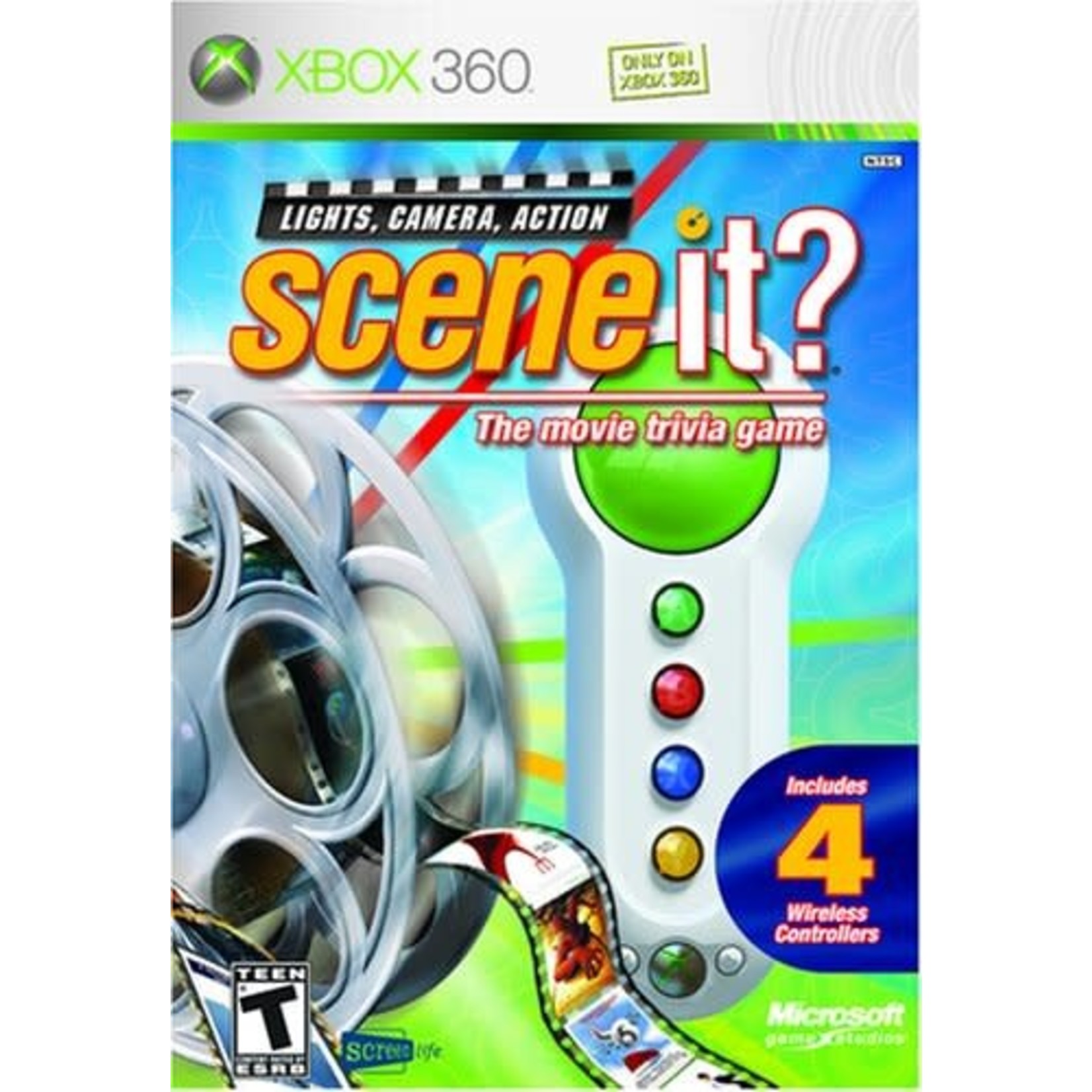X3U-SCENE IT MOVIE TRIVIA GAME WITH GAME CONTROLLERS