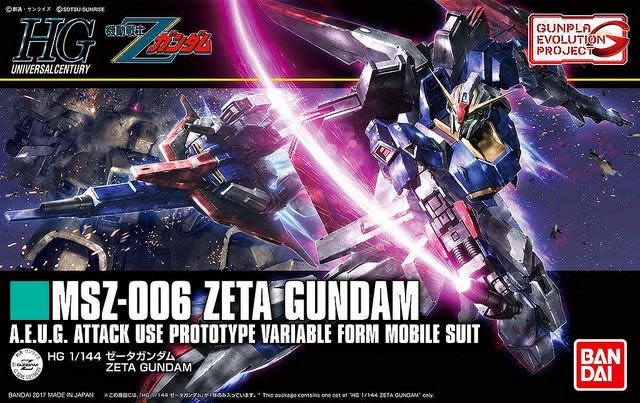 MODEL KIT-MSZ 006 Zeta Gundam HG 1/144 - Blue Dragon Video Games