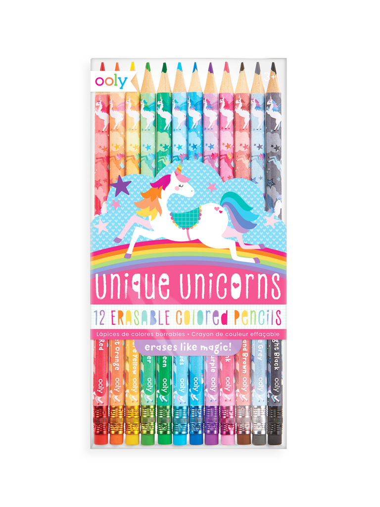 ooly Unique Unicorns Erasable Colored Pencils