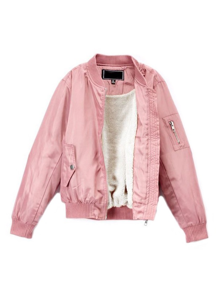 lined bomber jacket